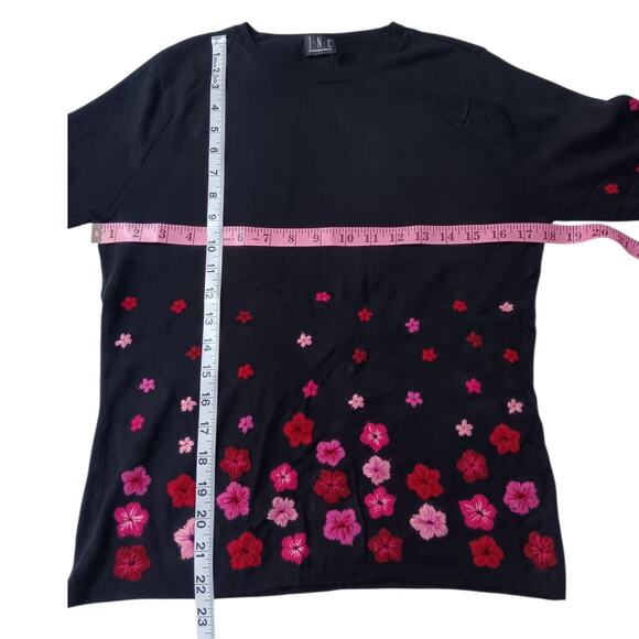Artsy INC Sweater Top S (READ) Floral Embroidered Cottage Whimsigoth Event - Picture 3 of 8